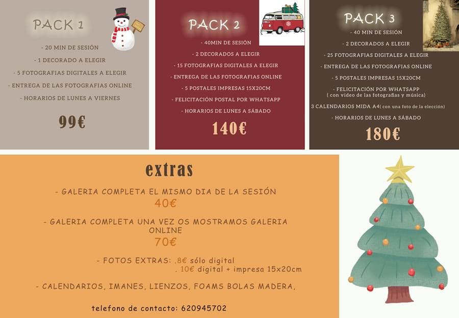 Sueños de Atenea Photography - Blog - Navidad 2024 - Packs